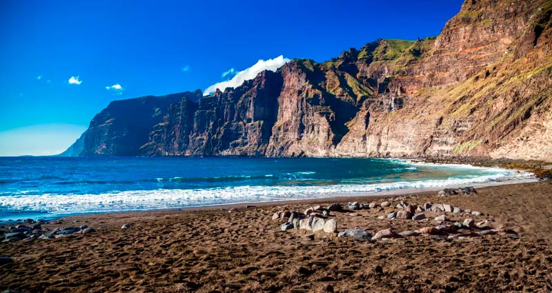 Playa de los Gigantes en Santiago del Teide, Tenerife