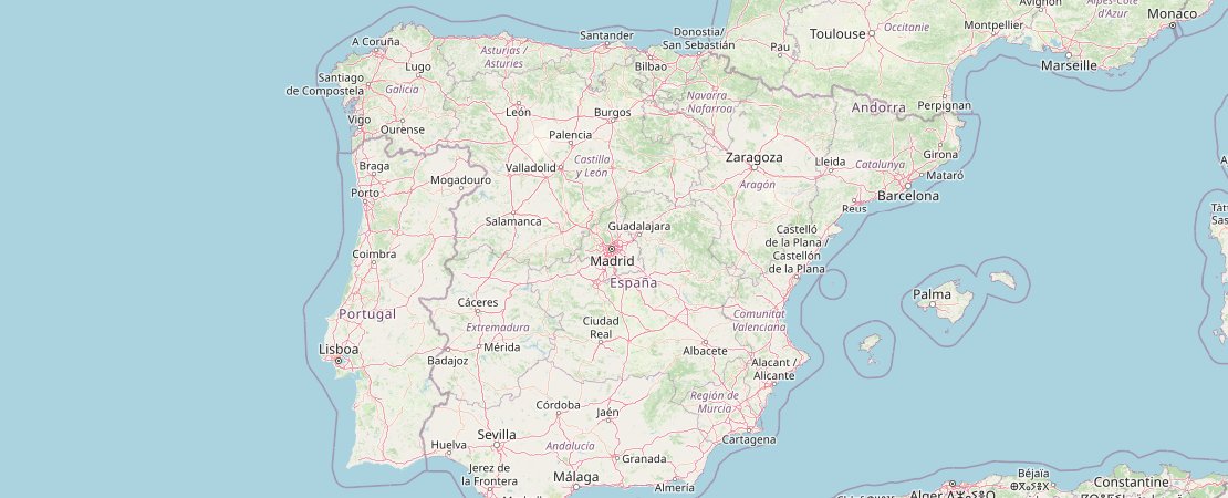 Mapa de Playas en España