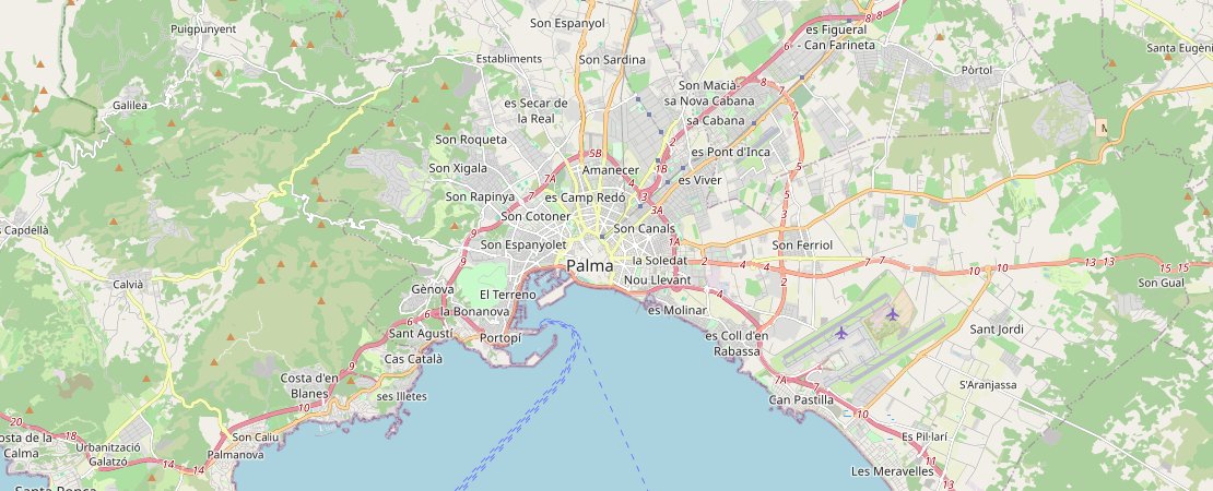 Mapa turístico de Mallorca