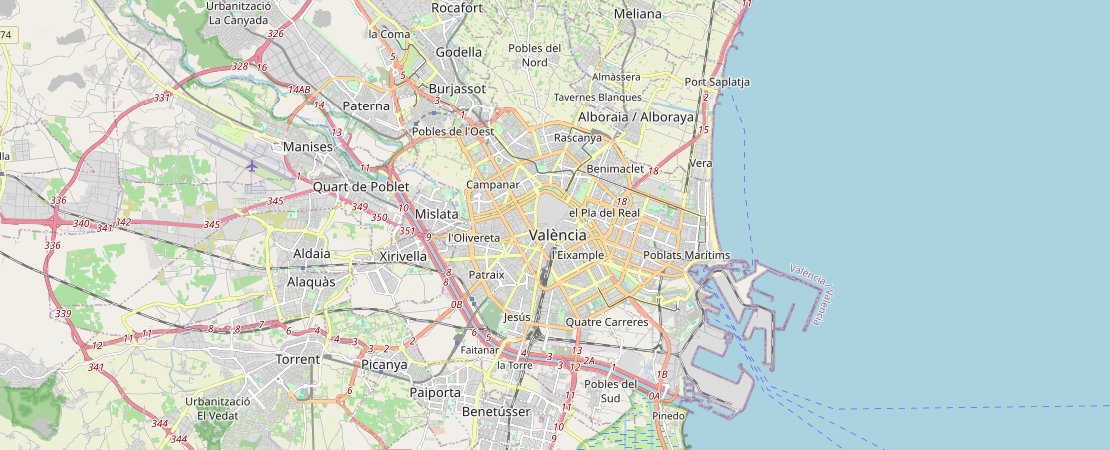 Mapa turístico de Valencia